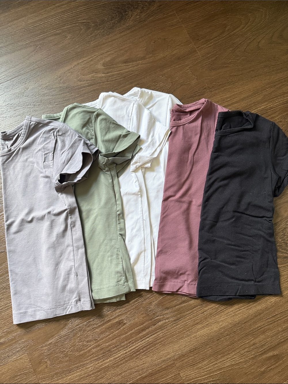 6 FLX large balance core ribbed athletic athleisure shirts